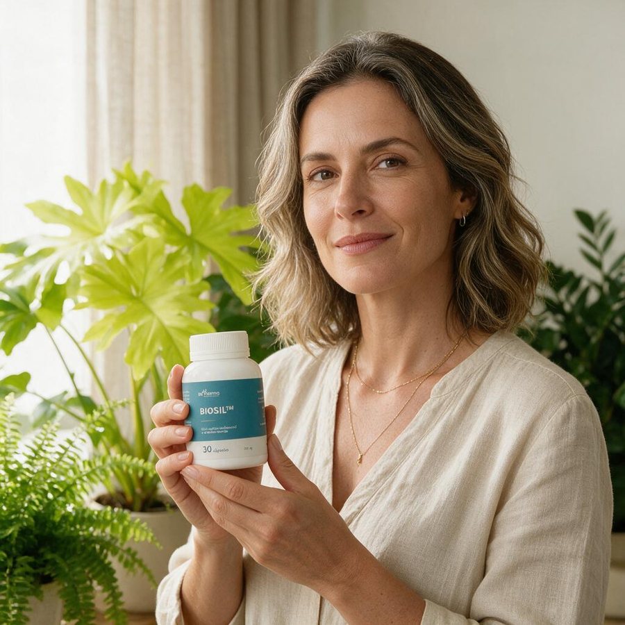 Embaixadora com produto BS Pharma