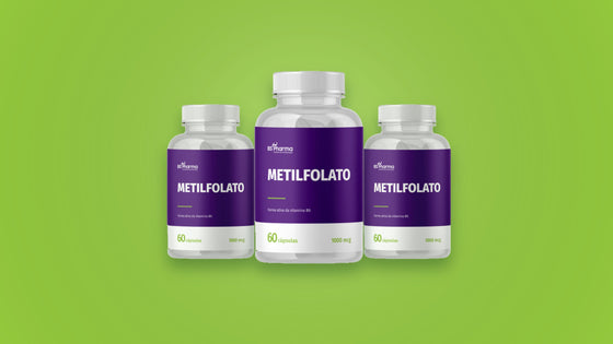 Metilfolato 1000 mcg BS Pharma, frascos de 60 cápsulas