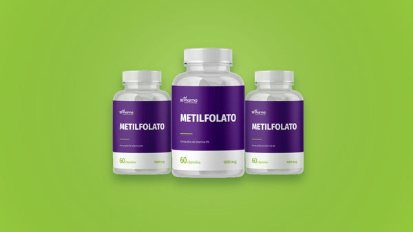 Metilfolato 1000 mcg BS Pharma, frascos de 60 cápsulas