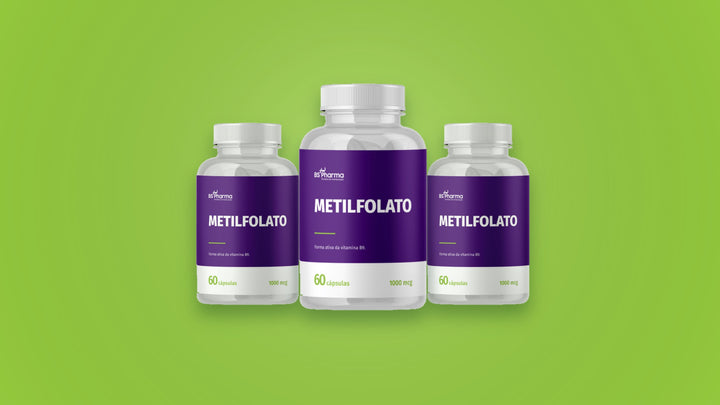 Metilfolato 1000 mcg BS Pharma, frascos de 60 cápsulas
