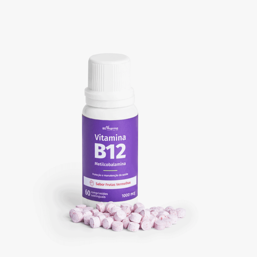 Vitamina B12 (Metilcobalamina) 1000 mcg, Sublingual, 60 Comprimidos da BS Pharma, foto 3