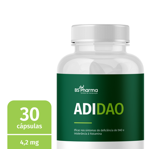 Informações do rótulo de AdiDAO (Enzima DAO Diamina Oxidase) 4,2 mg da BS Pharma