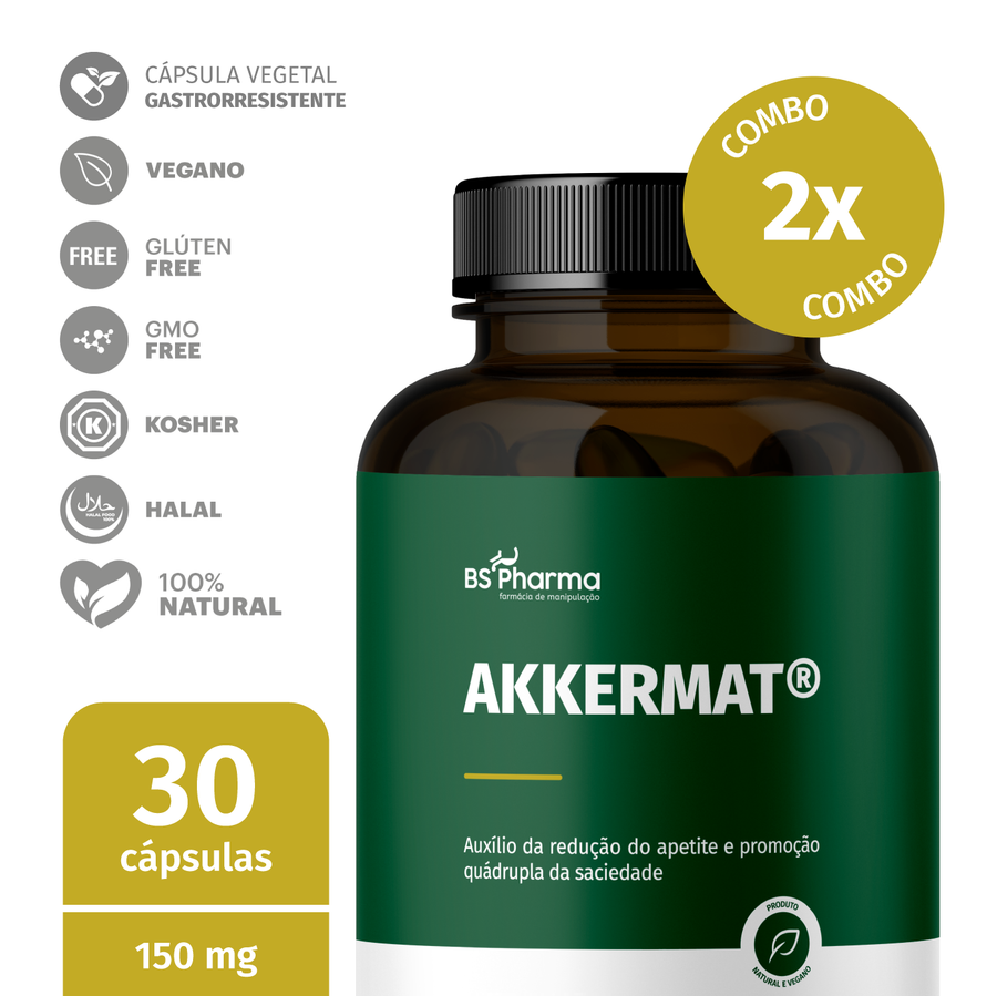 Combo Akkermat 150 mg - 2x30 Cápsulas