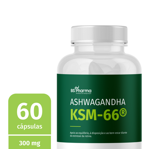 Ashwagandha KSM 66® 500mg - 60 Cápsulas