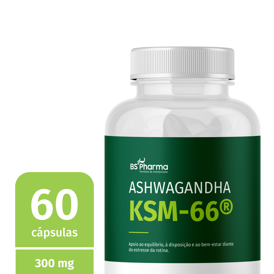 Ashwagandha KSM 66 500mg - 60 Cápsulas