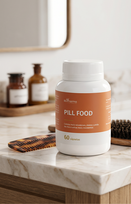 Pill Food Turbinado - Complexo Capilar - 60 Cápsulas