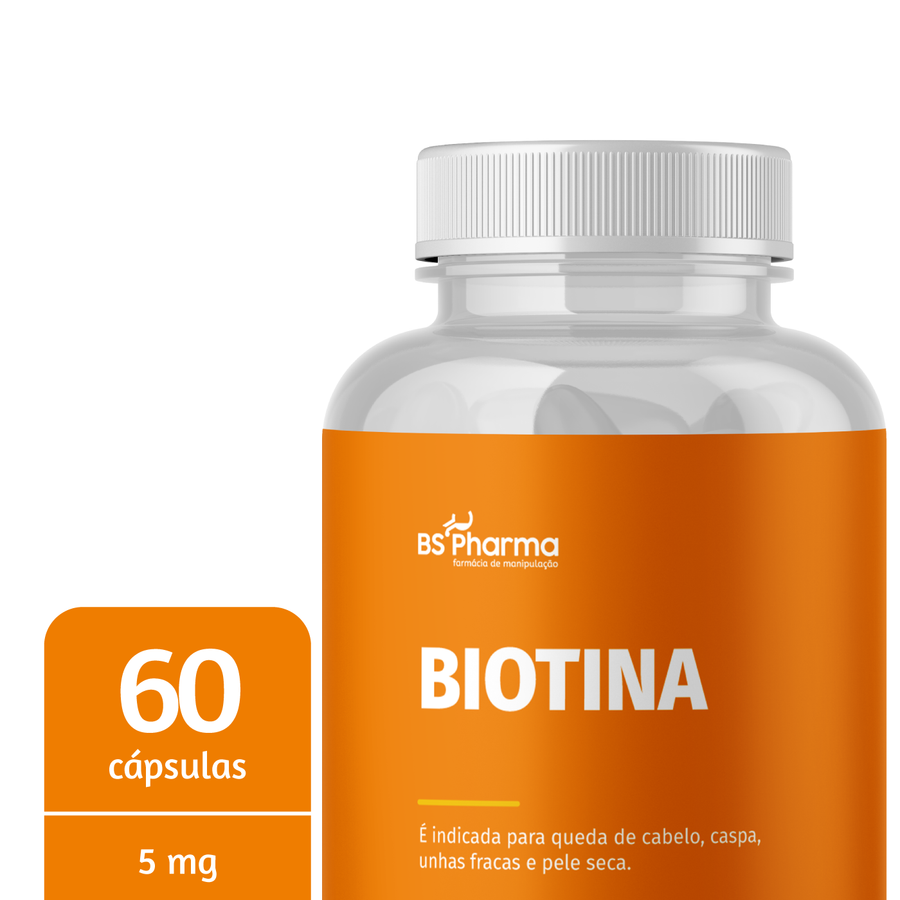Biotina 5mg, 60 Cápsulas da BS Pharma, foto 2
