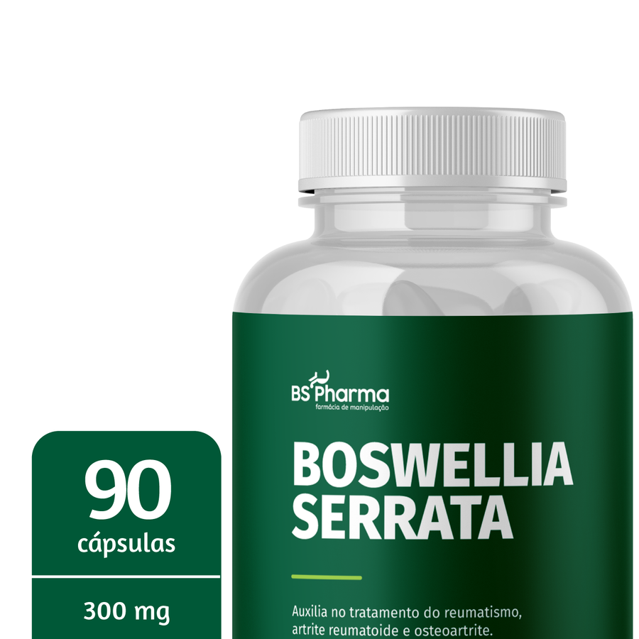 Informações do rótulo de Boswellia Serrata 300 mg, 90 Cápsulas da BS Pharma