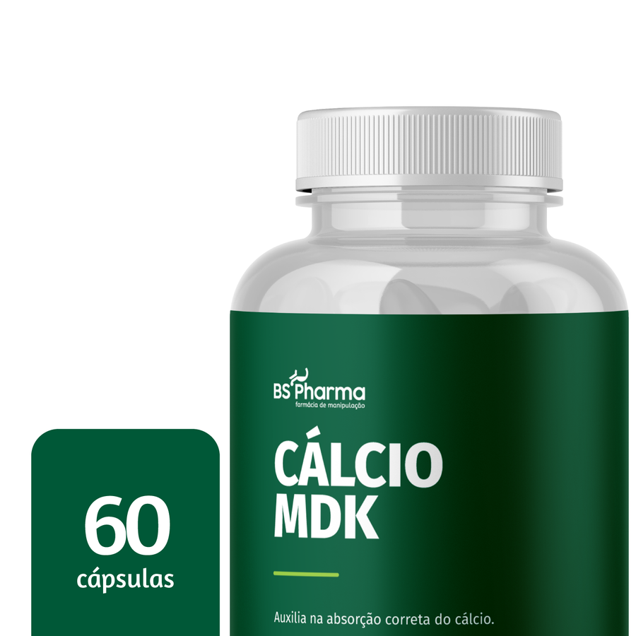Cálcio e Vitaminas MDK, 60 Cápsulas da BS Pharma, foto 2