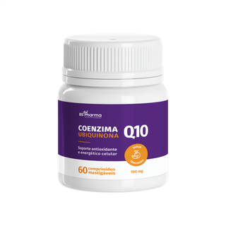 Coenzima Q10 (CoQ10) 100 mg - 60 Comprimidos Mastigáveis