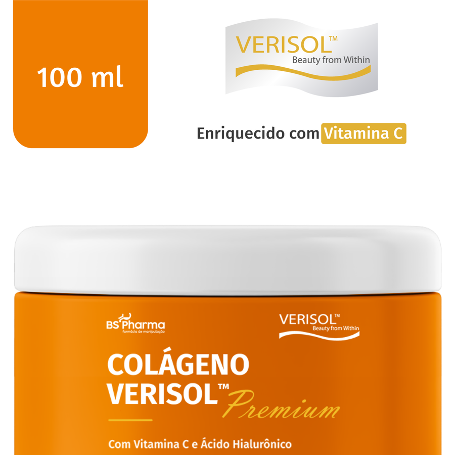 Colágeno Verisol Premium + Vit C + Acido Hialuronico 180g, 180 Gramas da BS Pharma, foto 2