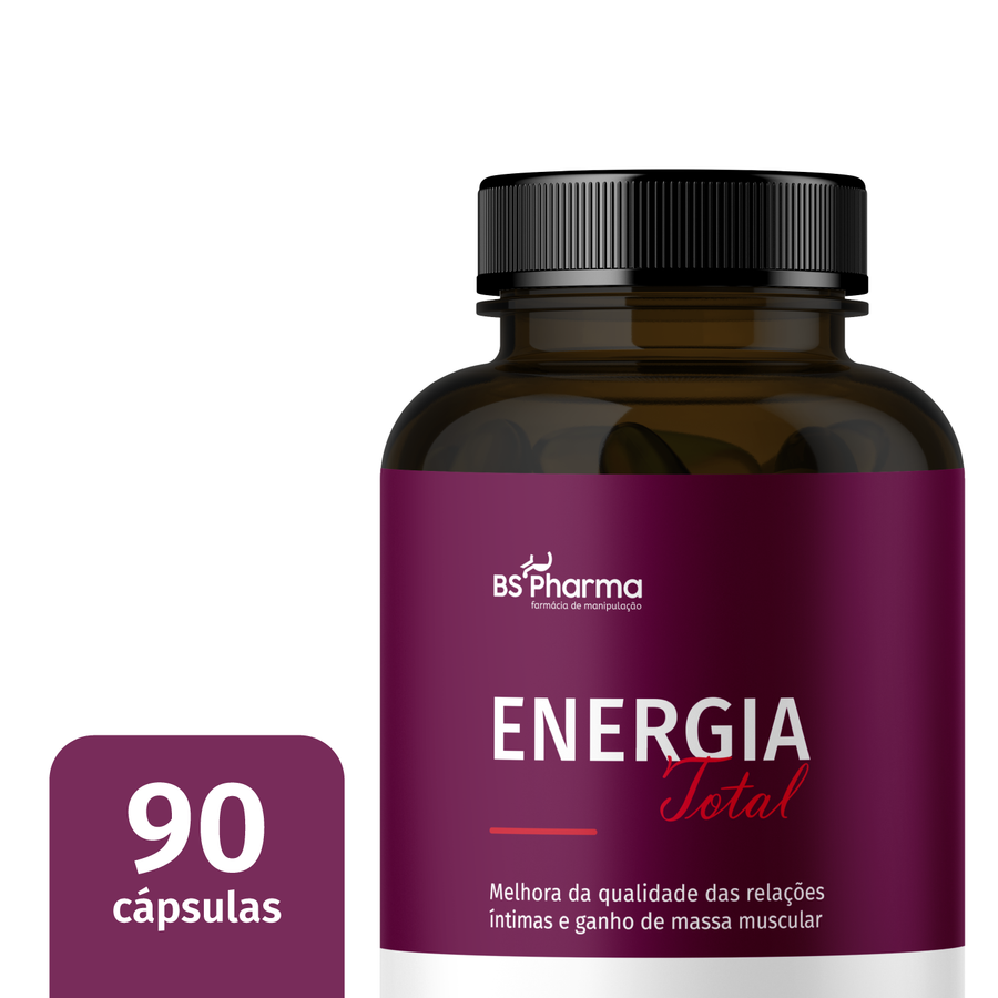 Informações do rótulo de Energia Total, 90 Cápsulas da BS Pharma