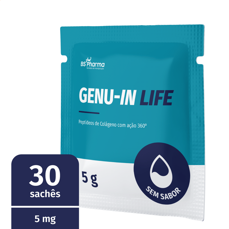 Genu-in Life Peptídeo Colágeno - 5g - 30 sachês