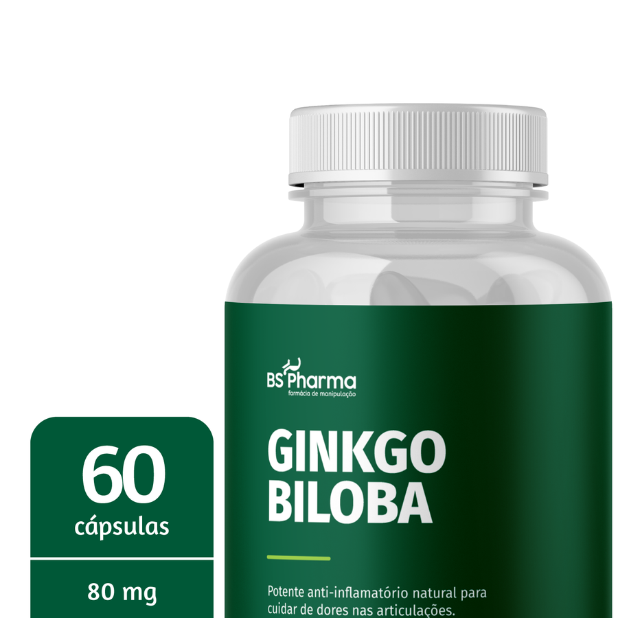Ginkgo Biloba 80mg - 60 Cápsulas