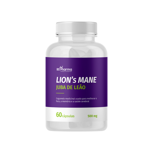 Lion's Mane (Juba de Leão) 500mg — 60 Cápsulas