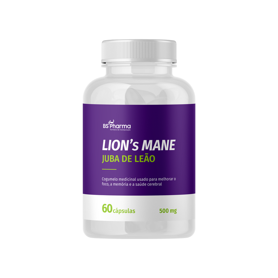 Lion's Mane (Juba de Leão) 500mg — 60 Cápsulas