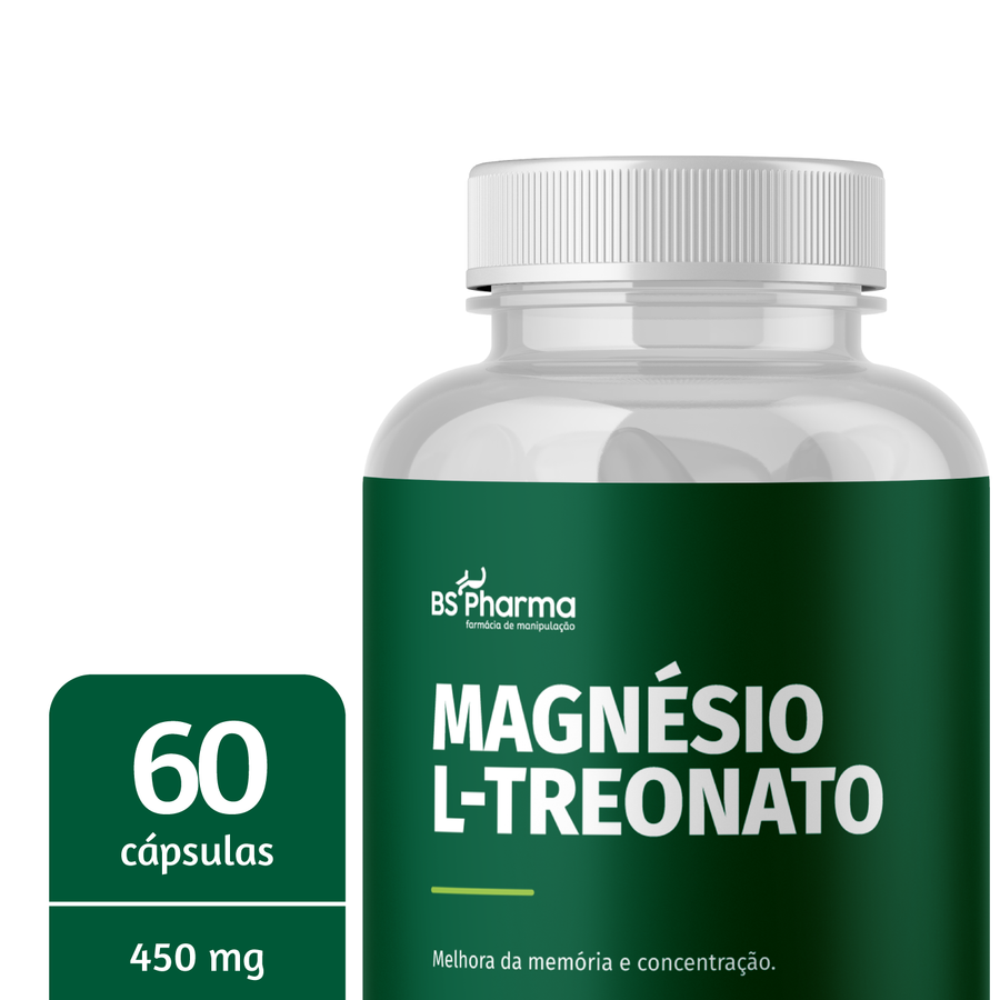Magnésio L-Treonato 450 mg, 60 Cápsulas da BS Pharma, foto 2