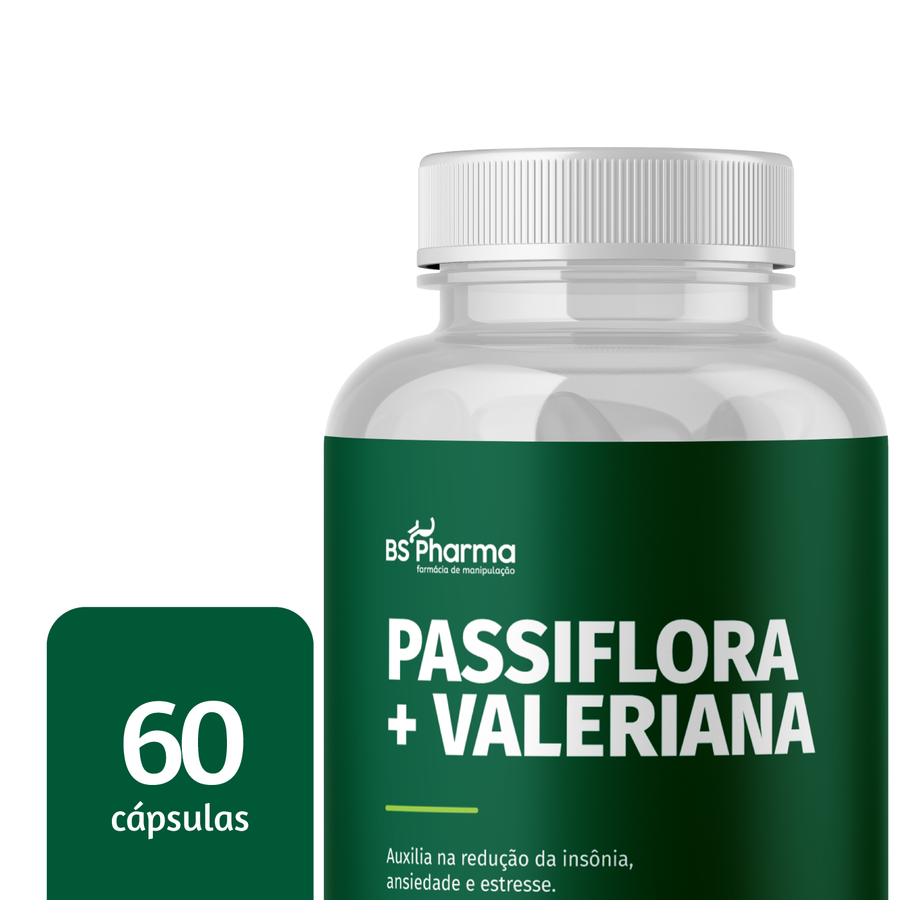 Passiflora 250mg Valeriana 50mg, 60 Cápsulas da BS Pharma, foto 2