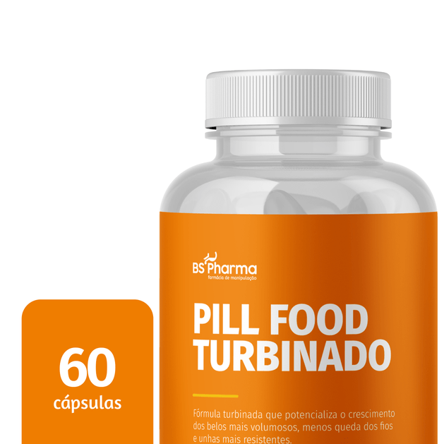 Pill Food Turbinado, Complexo Capilar, 60 Cápsulas da BS Pharma, foto 2