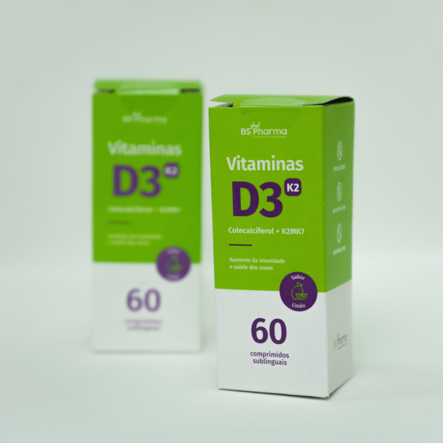 Vitamina D3 (Colecalciferol) + K2 (MK-7), Sublingual, 60 Comprimidos da BS Pharma, foto 8