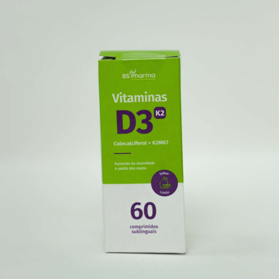 Vitamina D3 (Colecalciferol) + K2 (MK-7), Sublingual, 60 Comprimidos da BS Pharma, foto 9