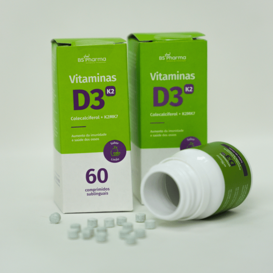 Vitamina D3 (Colecalciferol) + K2 (MK-7), Sublingual, 60 Comprimidos da BS Pharma, foto 15