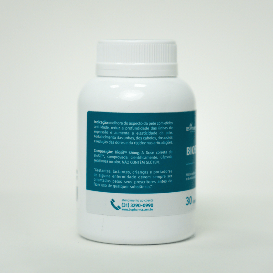 Combo BioSil (Silício Orgânico ch-OSA) 520 mg, 2x30 Cápsulas da BS Pharma, foto 6
