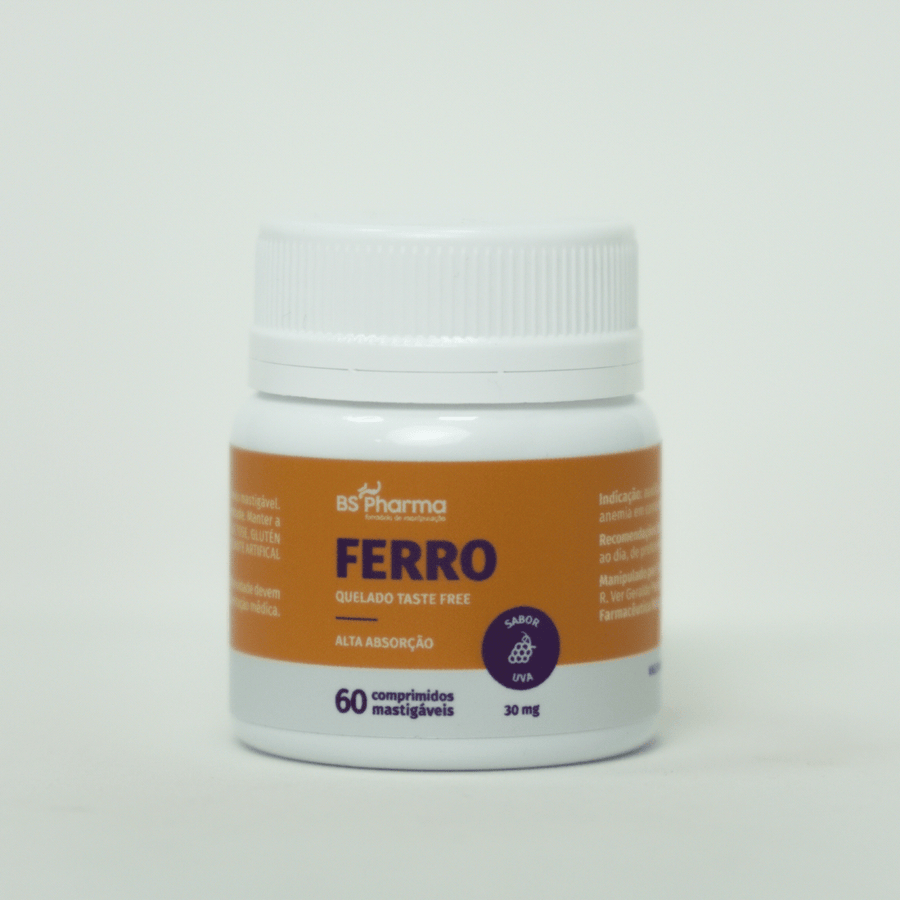 Ferro 30mg mastigável, 60 Comprimidos da BS Pharma, foto 3