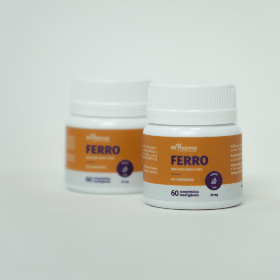 Ferro 30mg mastigável, 60 Comprimidos da BS Pharma, foto 7