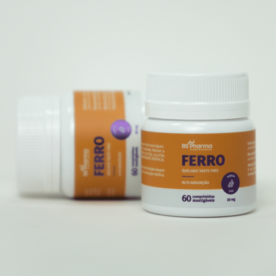 Ferro 30 mg mastigável - 60 Comprimidos