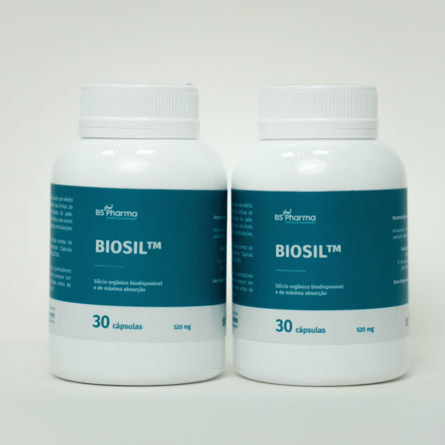 Combo BioSil (Silício Orgânico ch-OSA) 520 mg, 2x30 Cápsulas da BS Pharma, foto 12
