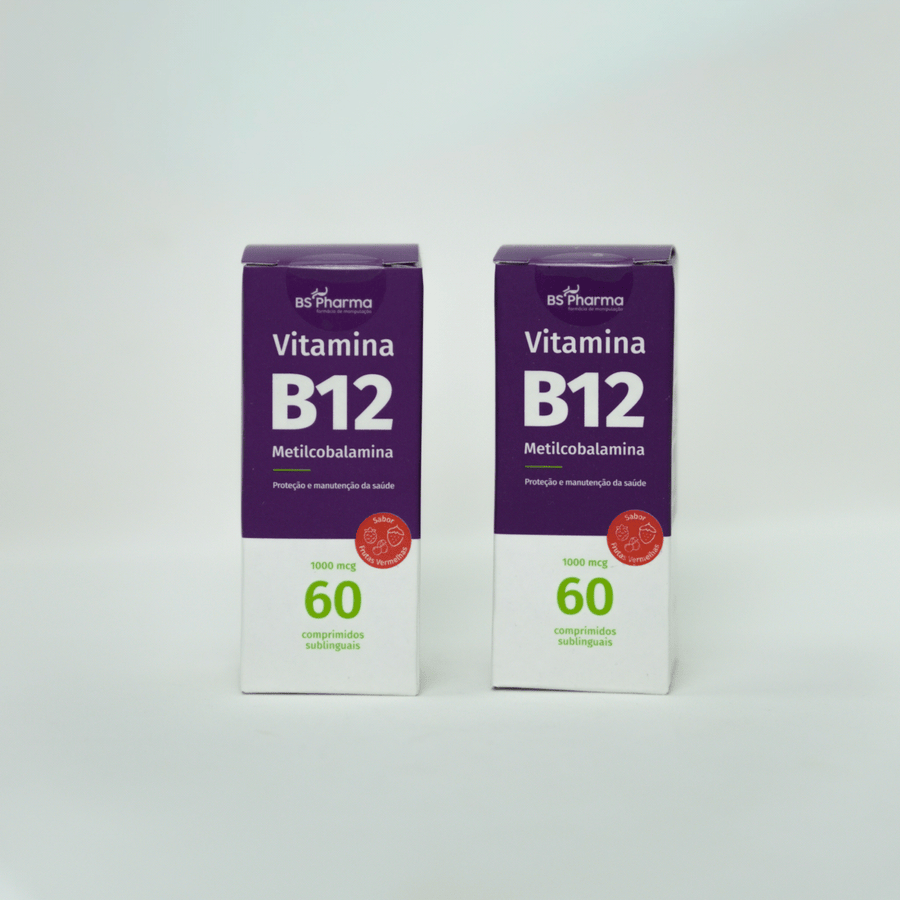 Vitamina B12 (Metilcobalamina) 1000 mcg, Sublingual, 60 Comprimidos da BS Pharma, foto 7