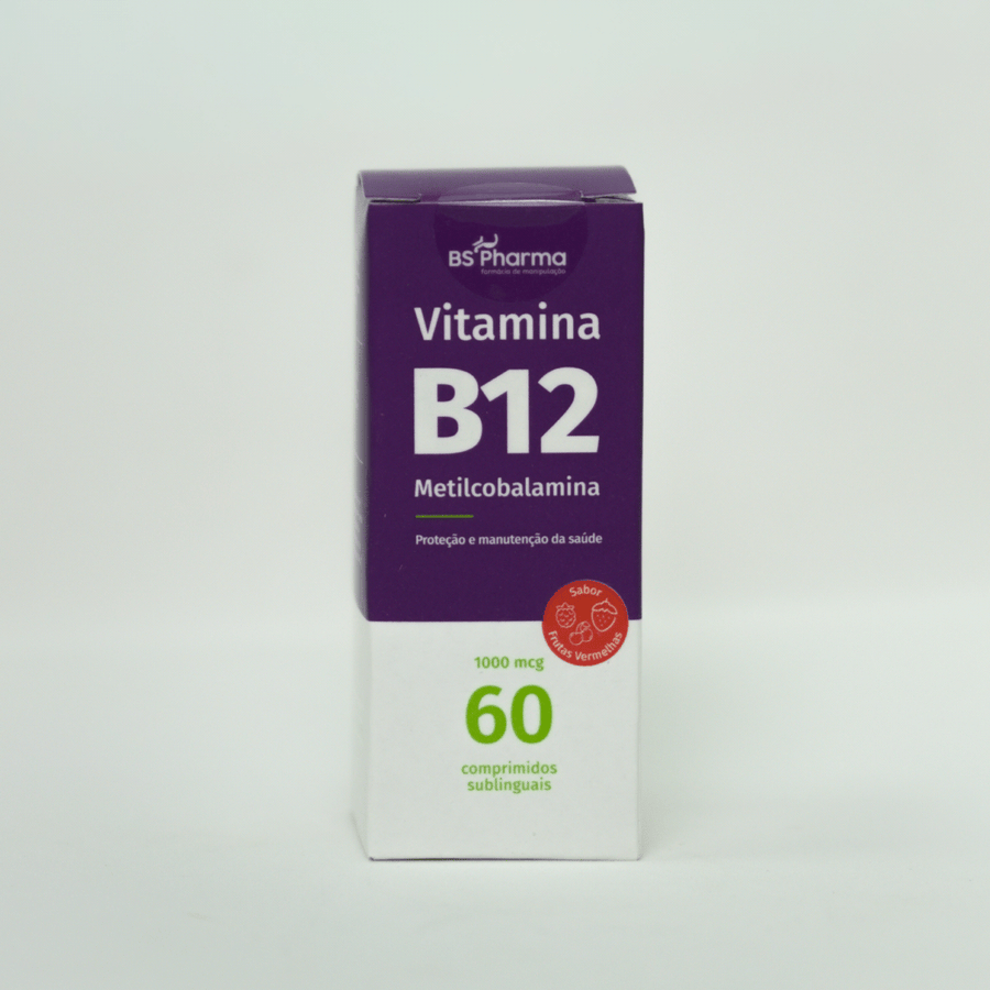 Vitamina B12 (Metilcobalamina) 1000 mcg, Sublingual, 60 Comprimidos da BS Pharma, foto 8