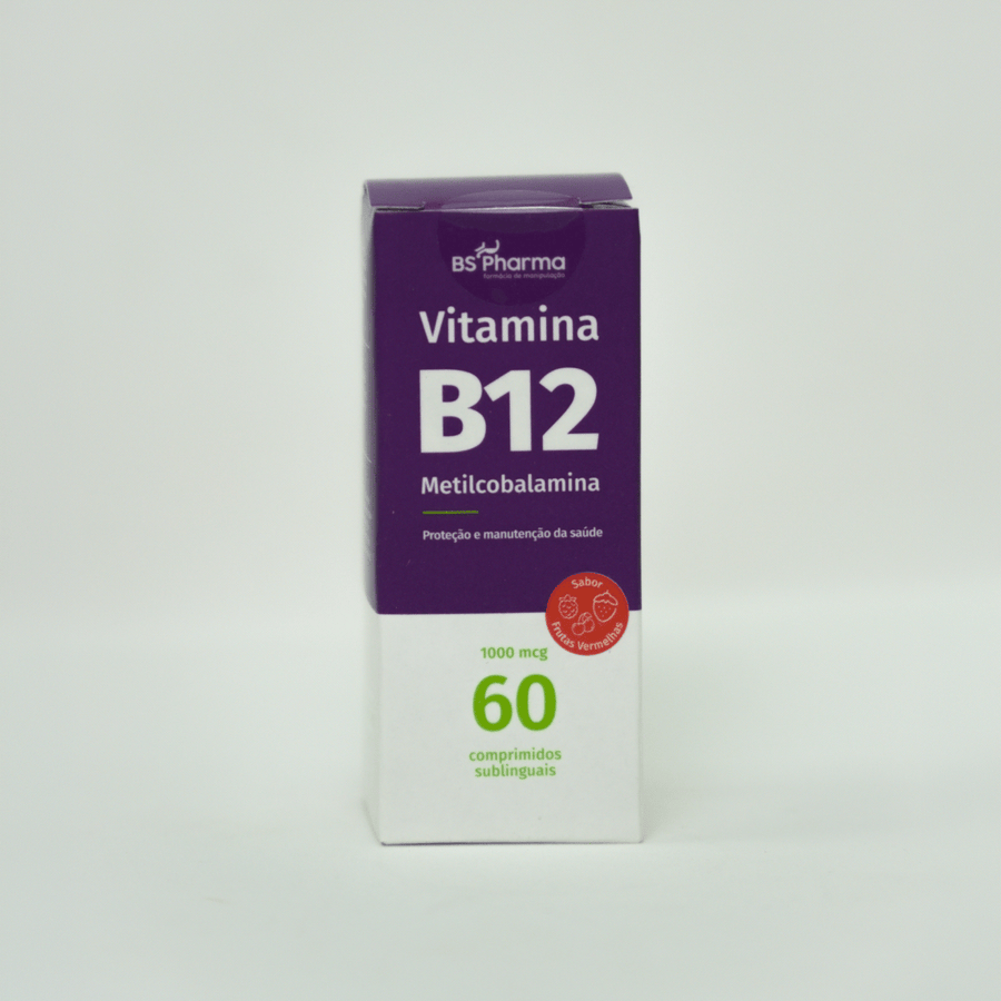 Vitamina B12 (Metilcobalamina) 1000 mcg, Sublingual, 60 Comprimidos da BS Pharma, foto 9