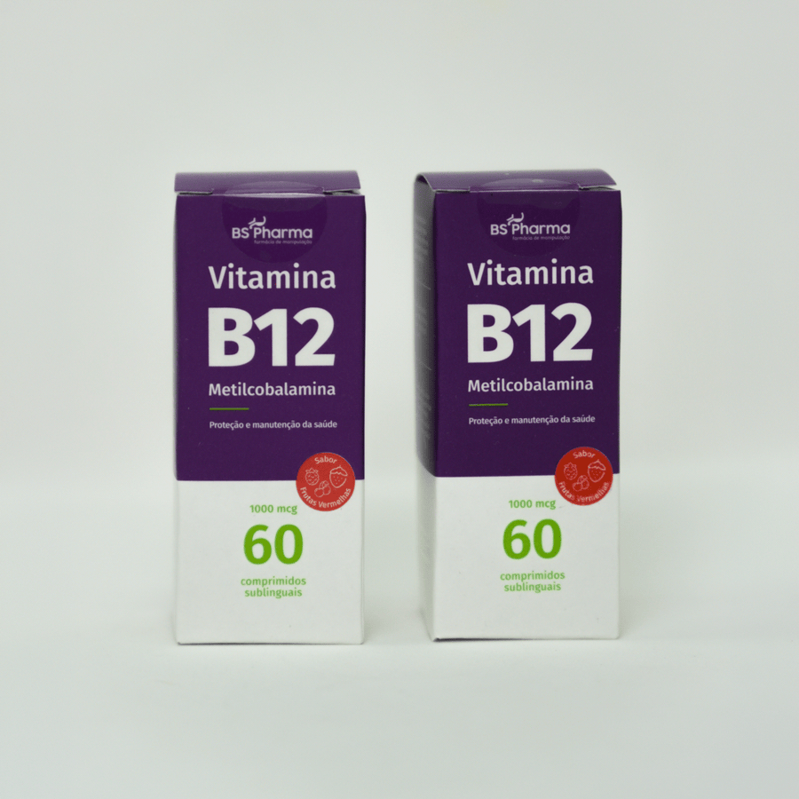 Vitamina B12 (Metilcobalamina) 1000 mcg, Sublingual, 60 Comprimidos da BS Pharma, foto 10