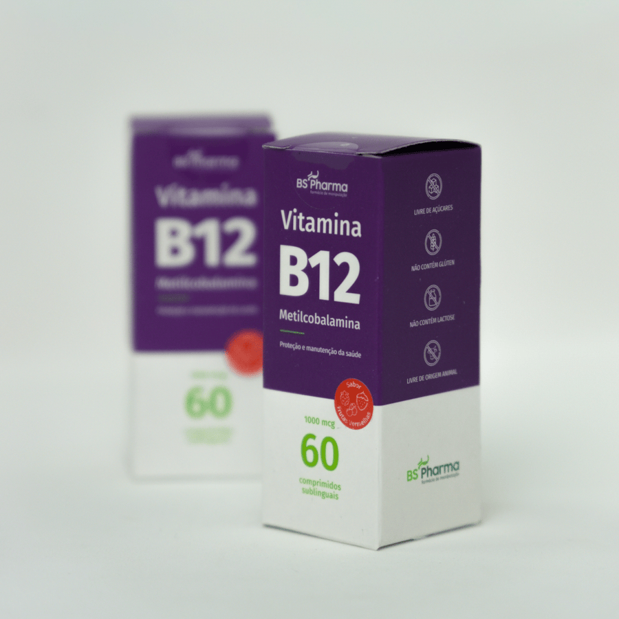 Vitamina B12 (Metilcobalamina) 1000 mcg, Sublingual, 60 Comprimidos da BS Pharma, foto 11