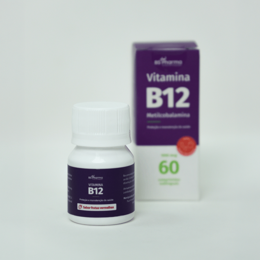 Vitamina B12 (Metilcobalamina) 1000 mcg, Sublingual, 60 Comprimidos da BS Pharma, foto 15