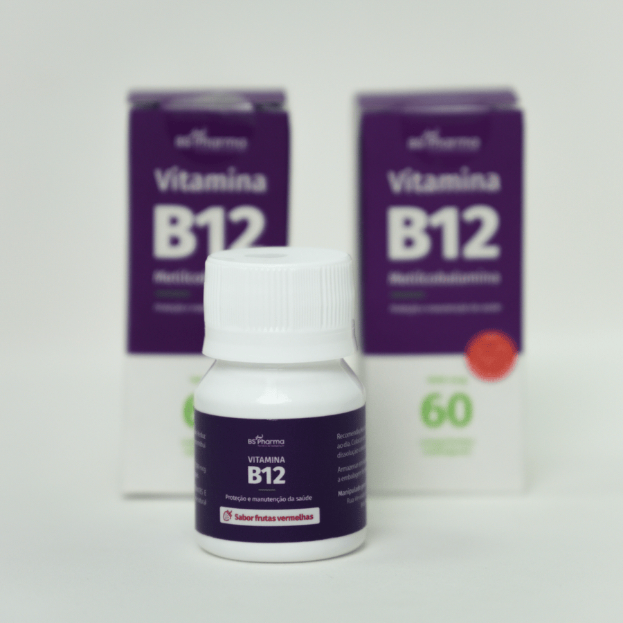 Combo Vitamina B12 (Metilcobalamina) 1000 mcg, Sublingual, 2x60 Comprimidos da BS Pharma, foto 11