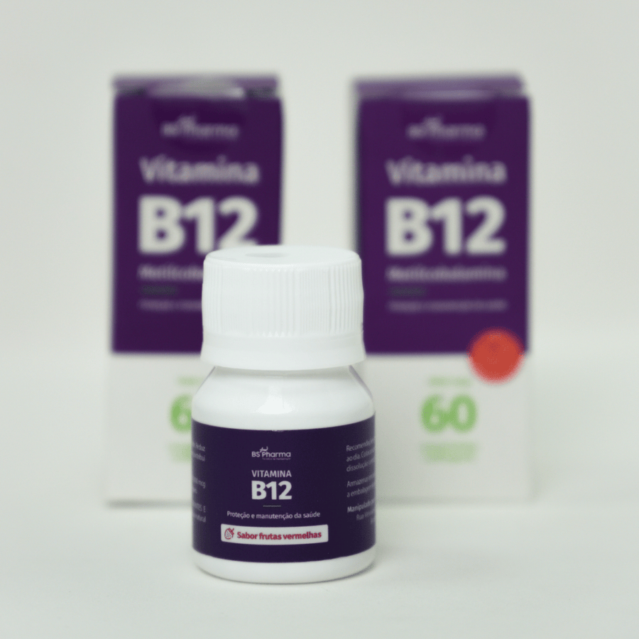 Combo Vitamina B12 (Metilcobalamina) 1000 mcg, Sublingual, 2x60 Comprimidos da BS Pharma, foto 9