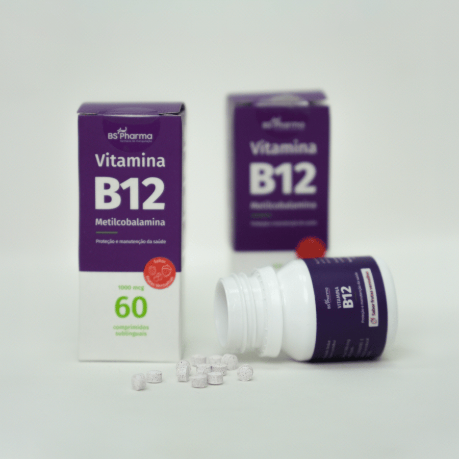 Vitamina B12 Metilcobalamina Sublingual - 60 Comprimidos
