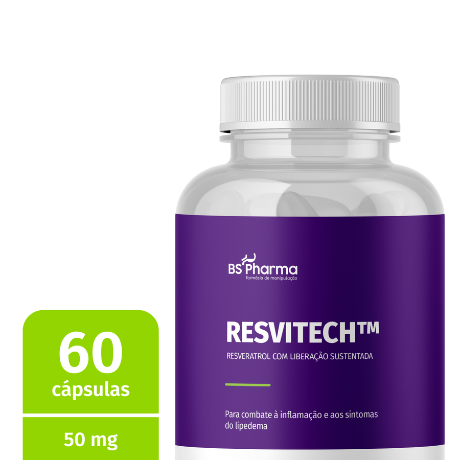 Informações do rótulo de Resvitech (Trans-Resveratrol) 50 mg, 60 Cápsulas da BS Pharma