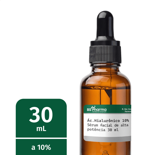 Ácido Hialurônico 10% — Sérum Facial de Alta Potência 30ml