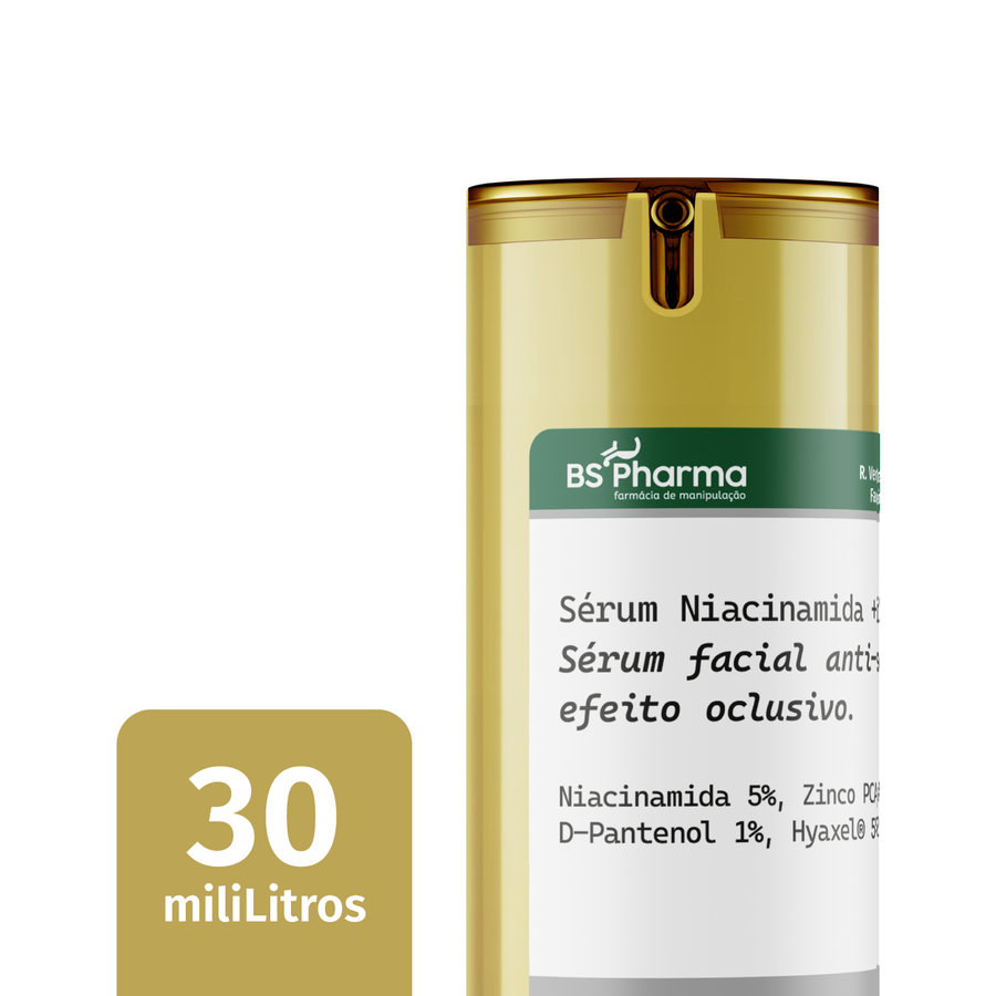 Sérum Niacinamida 5% + Zinco PCA - Oleosidade e Poros 30ml