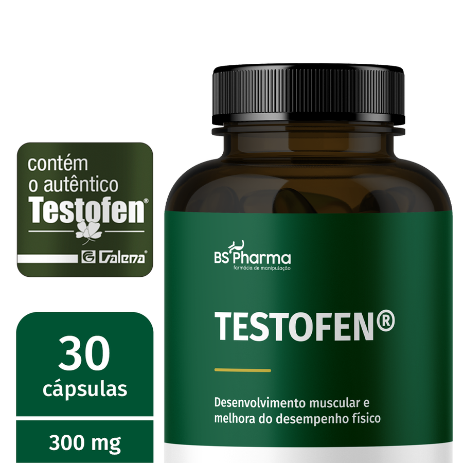 Informações do rótulo de Testofen 300mg, 30 Cápsulas da BS Pharma