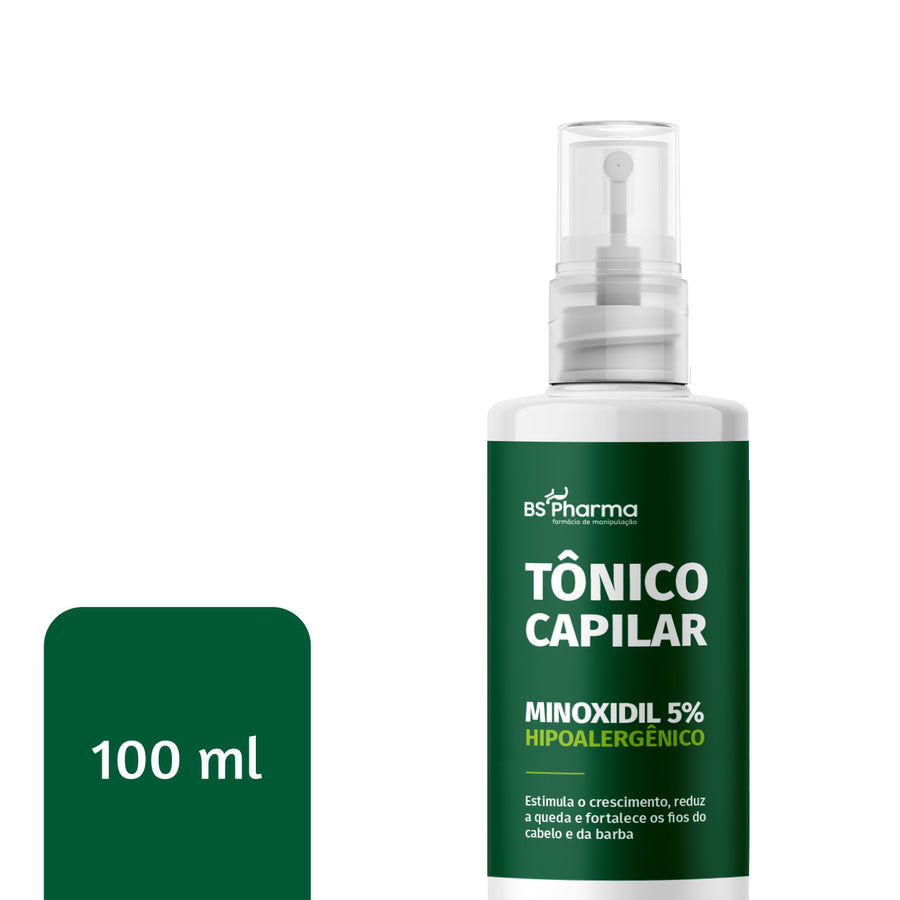 Minoxidil 5% Hipoalergênico - Solução Capilar - 100 ml