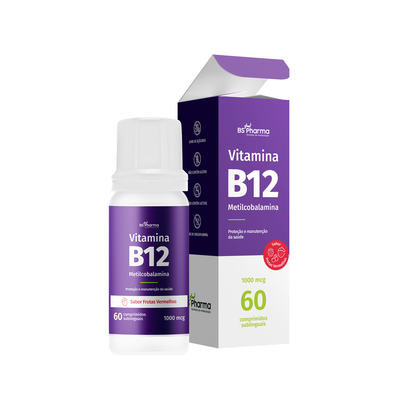 Vitamina B12 (Metilcobalamina) 1000 mcg - Sublingual - 60 Comprimidos