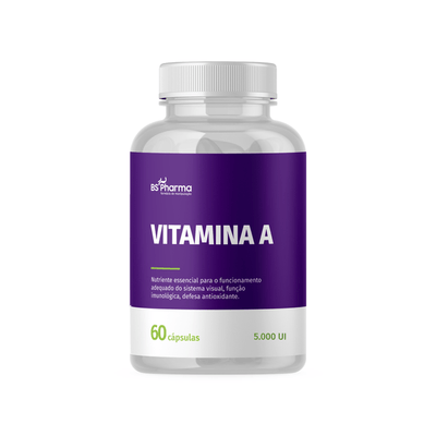 Vitamina A Retinol 5.000 UI - 60 Cápsulas
