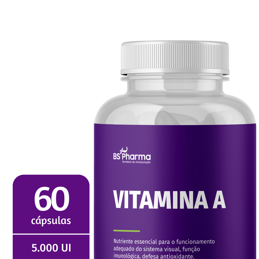 Vitamina A Retinol 5.000UI, 60 Cápsulas da BS Pharma, foto 2