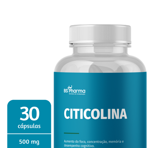 Citicolina 500 mg, 30 Cápsulas da BS Pharma, foto 2