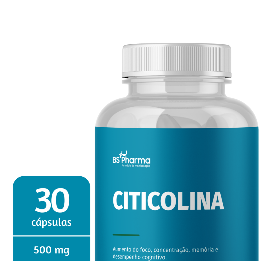 Citicolina 500 mg, 30 Cápsulas da BS Pharma, foto 2